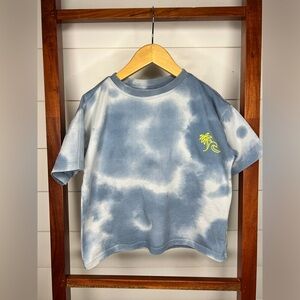 Zara Kids, size 6, Blue and White Tie-Dye Surf Tee